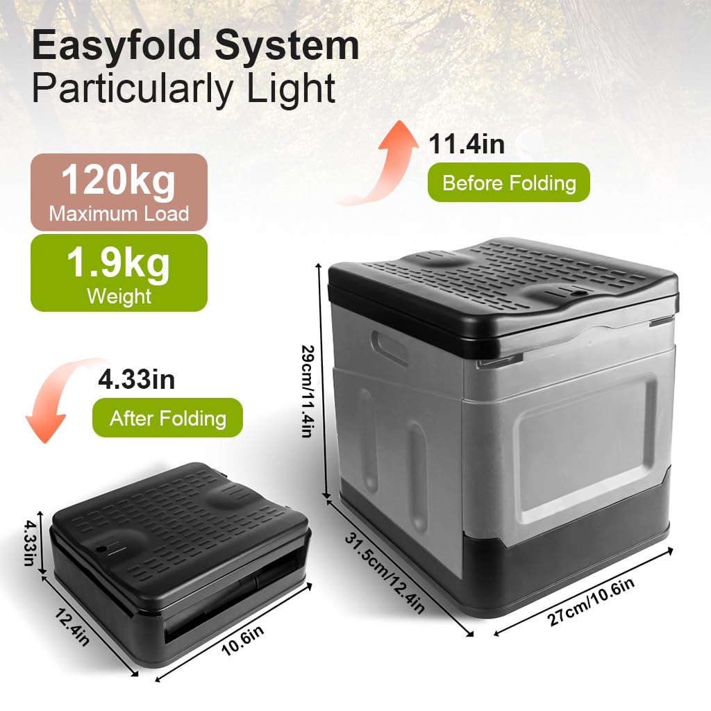 Proberos Portable Toilet Bucket Folding Outdoor Toilet for Kids Adults Emergency Toilet with Lid Collapsible Toilet Bucketr Reusable PVC Toilet Bucket for Camping, Van Proberos Portable Toilet Bucket Folding Outdoor Toilet for Kids Adults Emergency Toilet with Lid Collapsible Toilet Bucketr Reusable PVC Toilet Bucket for Camping, Van